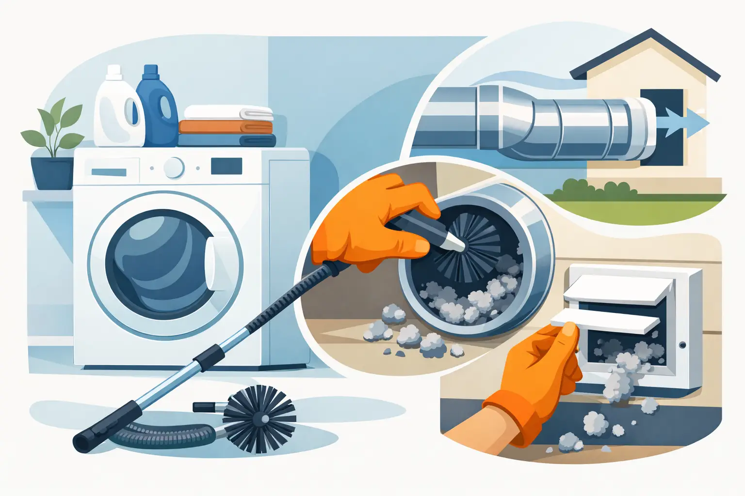 How to Clean a Dryer Vent Safely at Home